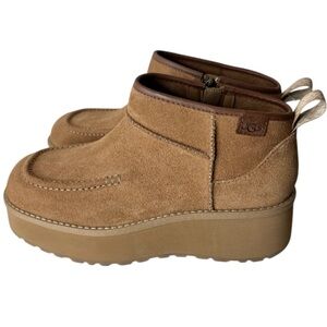 UGG New CityFunc Ultra Mini Boot Platform Booties Chestnut Suede Authentic 8.5